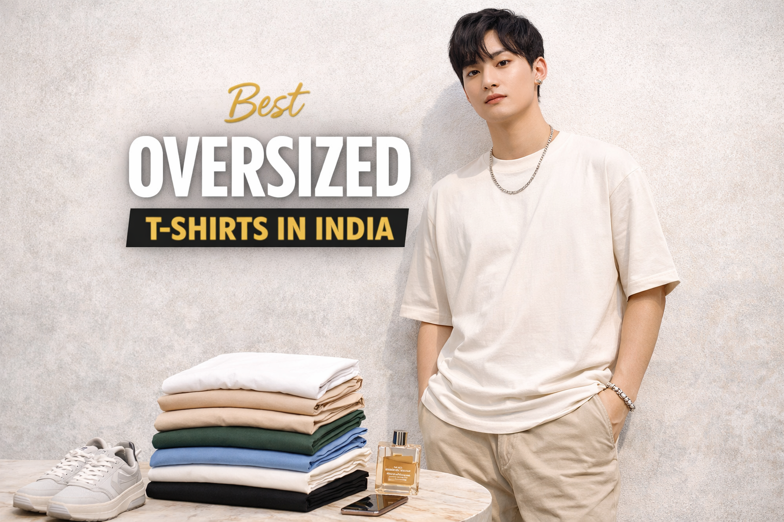 Premium heavyweight oversized T-shirt for men in India